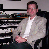 Photo of Casey Winn in his studio.